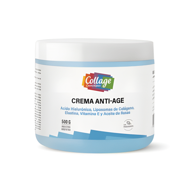 Crema Anti-Age Con A.Hialuronico, Lip.De Colageno, Elastina, Vit E Y Ac.De Rosas 500
