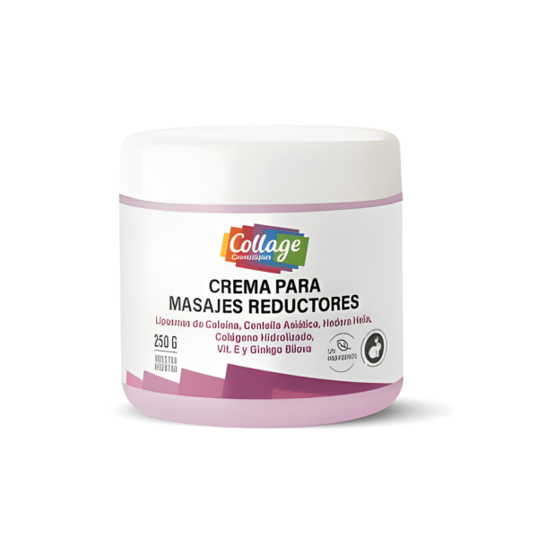 Crema Para Masajes Reductores Con Liposomas De Cafeina, Centella Asiatica, Hedera Helix, Colageno Hidrolizado, Vitamina E Y Ginkgo Bilova 250