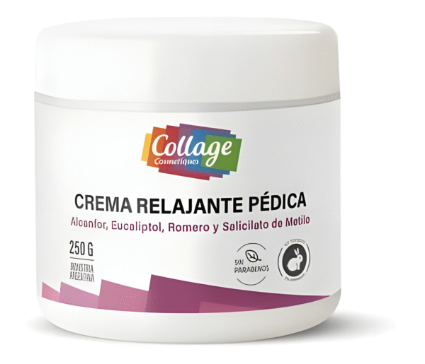 Crema Relajante Pedica Con Alcanfor, Eucaliptol, Romero Y Salicilato De Metilo 250