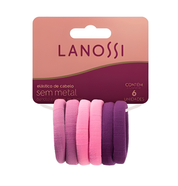 Conj Elasticos Lila X 6 Unid