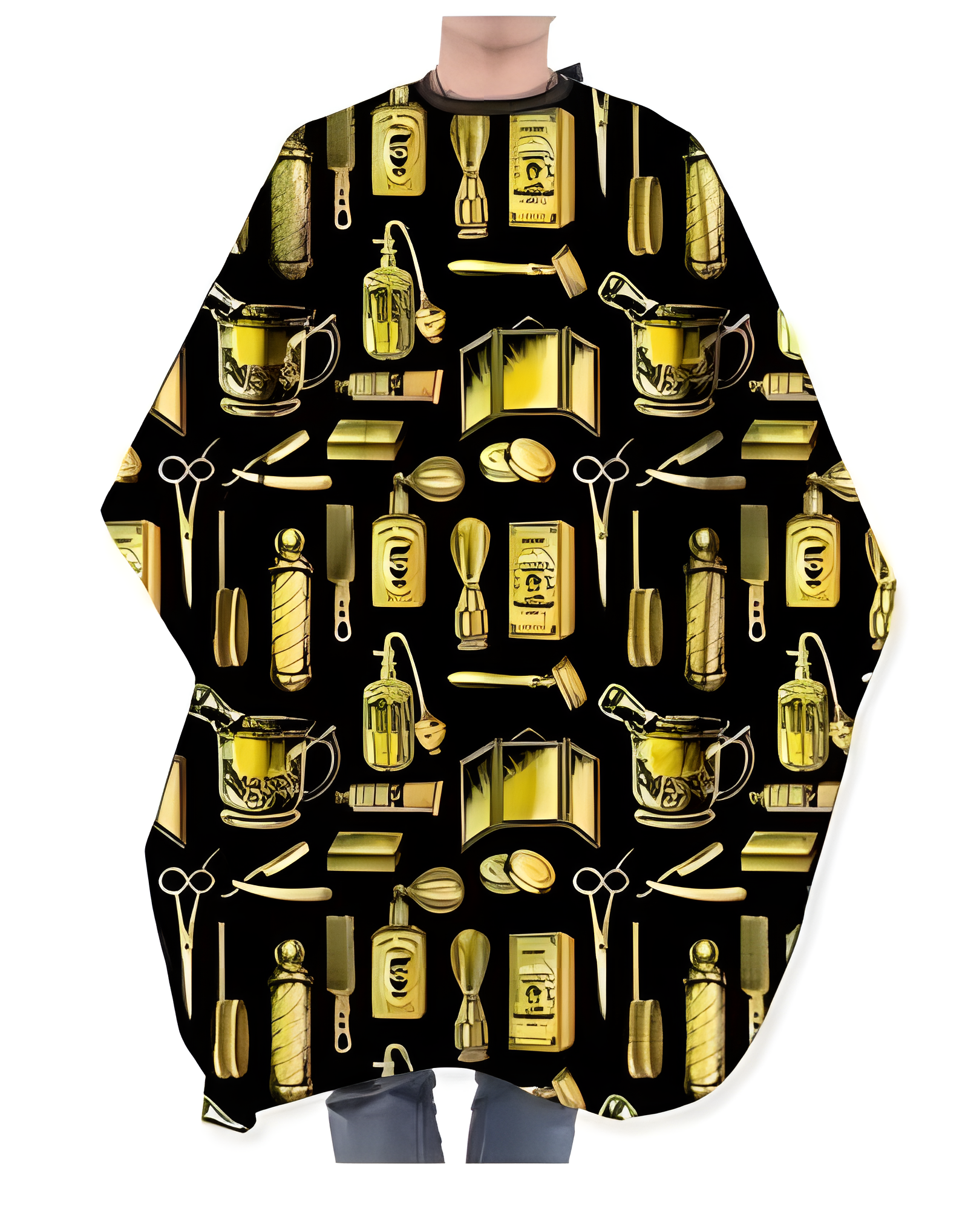Capas Con Dibujo Cm006 Negro Con Dorado