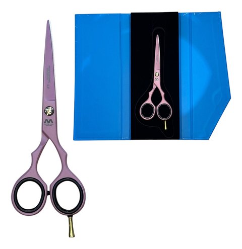 Tijera Navaja Fantasia Rosada 5,5"