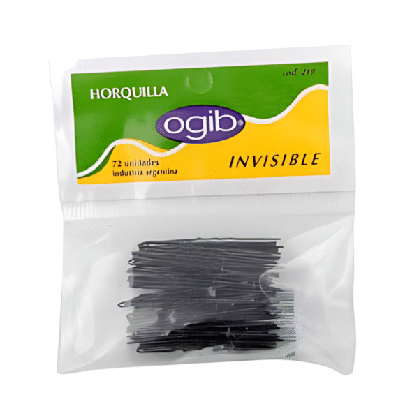 Ogib Horquilla Invisible Negra X 72