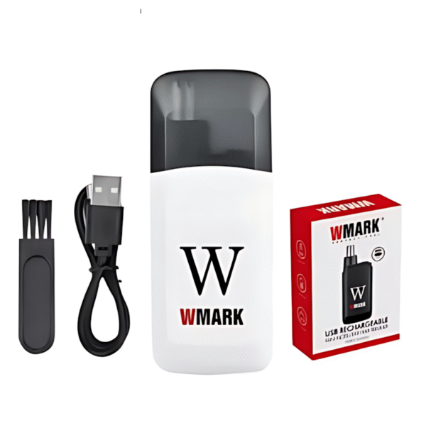 WMARK RECHARGEABLE NOSE HAIR TRIMMER CHARGED BY USB WHITE (NG-NT002WHITE)