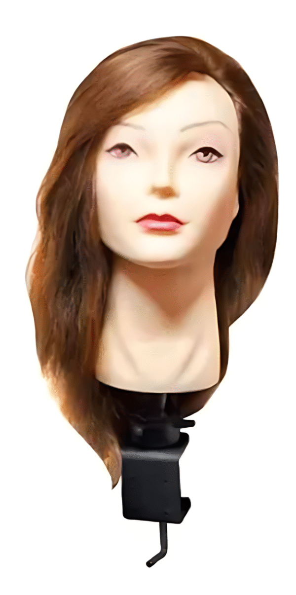 Cabeza De Practica 100% Natural 40 Cm Casta?o