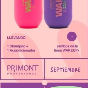 SHAMPOO + ACONDICIONADOR WAKE UP+ GEL CAPILAR DE REGALO