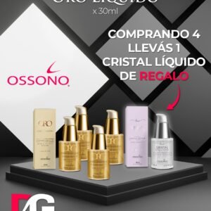4 X ORO LIQUIDO ARGAN X30ML + CRISTAL LIQUIDO X30ML DE REGALO