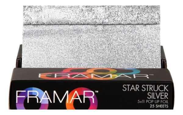 PAPEL ALUMINIO  5X11 POP STRUCK  SILVER 25 HOJAS