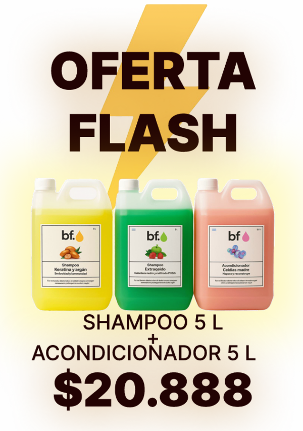 OFERTA SHAMPOO + ENJUAGUE 5L BF