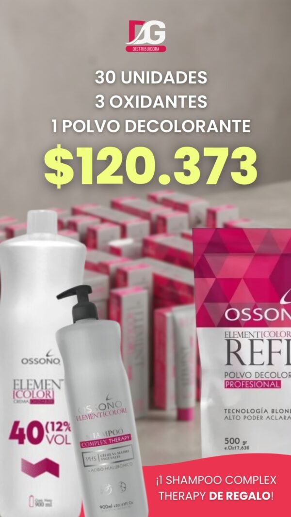 OFERTA COLORACION OSSONO 40 COLORES