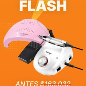 DUGA TORNO ELECTRICO PROF. C/PEDAL D5020 + CABINA PARA UÑAS SUNONE 48W 30LEDS