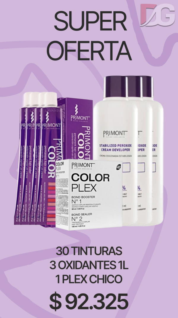 Frame 73 OFERTA PRIMONT 30 TINTURAS + 3 OXIDANTE + COLOR PLEX x60CC