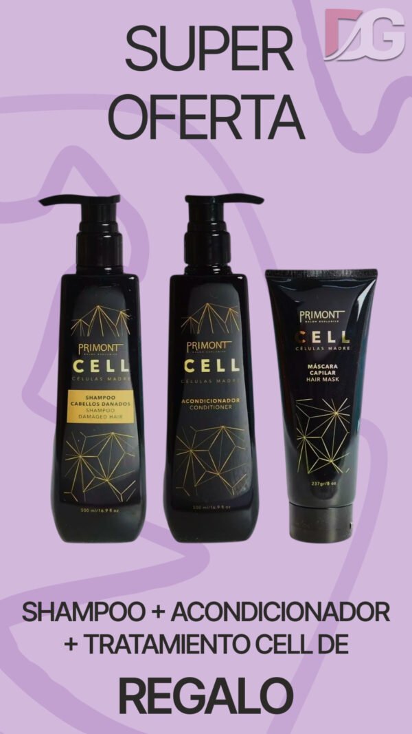 OFERTA LINEA CELL, SHAMPOO + ACONDICIONADOR + TRATAMIENTO