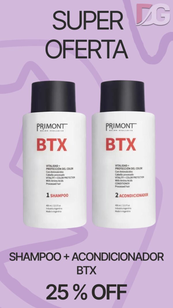 OFERTA SHAMPOO Y ACONDICIONADOR 25% OFF