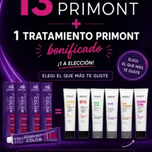 PROMO PRIMONT, 13 COLORES + 1 TRATAMIENTO EN POMOS