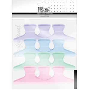 BROCHES SEPARADORES PLASTICO X 12 UNIDADES COLORES.