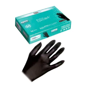 CAJA 20 GUANTES DE NITRILO NEGROS PEQ.