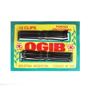 OGIB CLIPS LARGO P/P NEGRO (144 CLIPS)