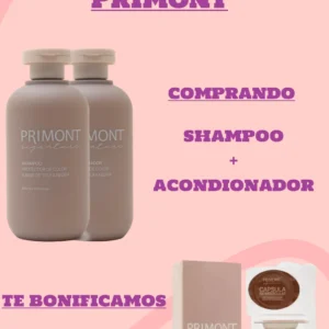 OFERTA PRIMONT SIGNATURE, SHAMPOO + ACONDICIONADOR + TRATAMIENTO