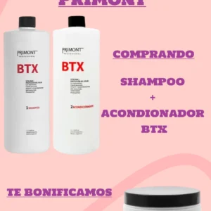 OFERTA PRIMONT BTX, SHAMPOO + ACONDICIONADOR + TRATAMIENTO