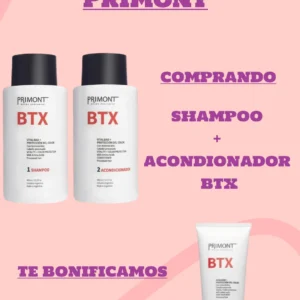 OFERTA PRIMONT BTX, SHAMPOO + ACONDICIONADOR + TRATAMIENTO