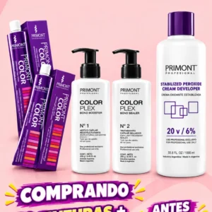 PROMO COLORACION, 50 TINTURAS + PLEX paso 1 y 2 x250 + 5 OXIDANTES x900